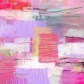 farbige  Komposition 44 von Claudia Gründler
