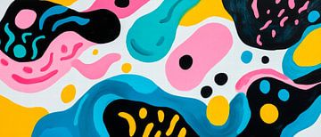 Colourful abstraction - living forms by Poster Art Shop