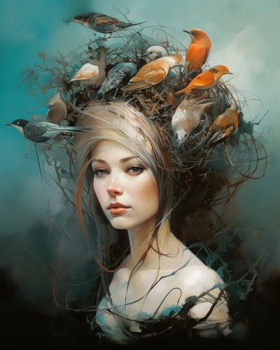 Fine art portret "Bird's nest"