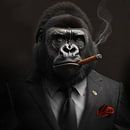 Gorilla with a cigar by TheXclusive Art thumbnail