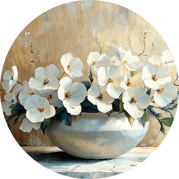 Bloemen Stilleven Abstract van Kunst Kriebels