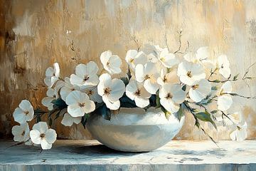 Bloemen Stilleven Abstract van Kunst Kriebels