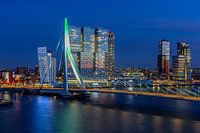 Erasmus-Brücke Rotterdam Grün-Weiß-Grün