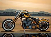 Harley Davidson Schilderij van Paul Meijering thumbnail