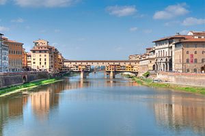 #Florence, Ponte Vecchio. van Fotografie Arthur van Leeuwen