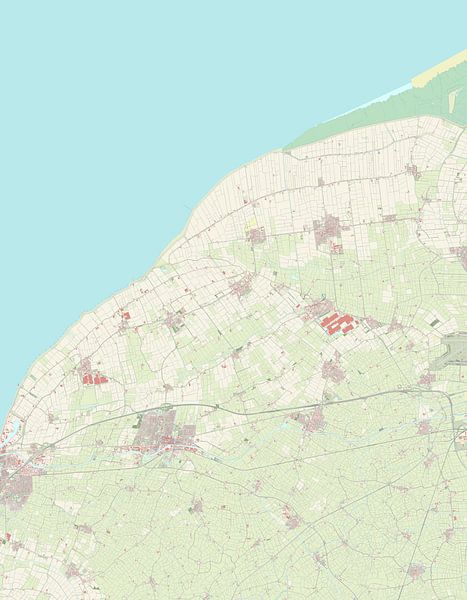 Carte de Waadhoeke par Rebel Ontwerp