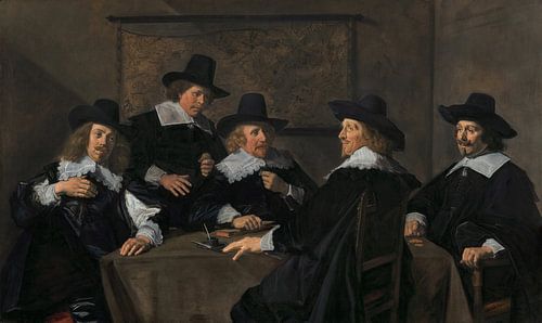 Regenten van het St. Elisabeths Gasthuis, Frans Hals - 1641