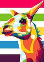 Alpaca in Pop Art Style by Lintang Wicaksono thumbnail