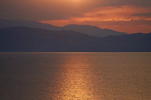 Goldene Stunde über den Ohrid-See in Mazedonien 2
