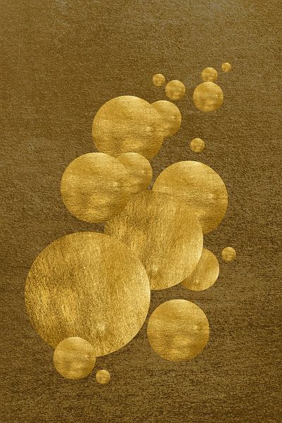 Gouden Bollen III van Lily van Riemsdijk - Art Prints with Color