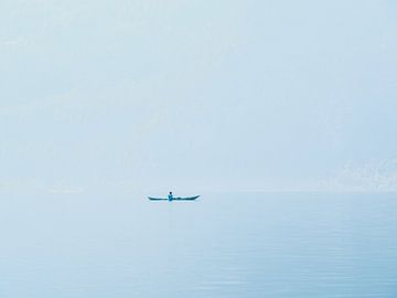 Lonely canoe by Gerko Slotboom
