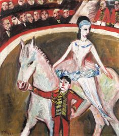 Max Pechstein - Pause au cirque, 1923 sur Atelier Liesjes