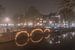 Nebel im dunklen Amsterdam - Teil 1: Brouwersgracht von Jeroen de Jongh