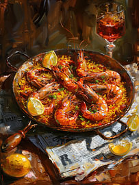 Spanische Paella mit Meeresfrüchten von Erika Kaisersot