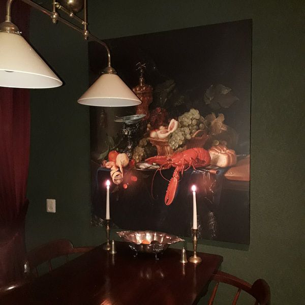 Customer photo: Still life with a golden goblet, "Pieter de Ring", on canvas