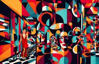 Escher's Lady in Red by Arjen Roos thumbnail