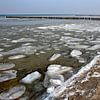 Glace de février sur la plage de la Baltique sur Holger Felix