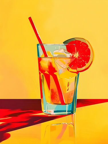 Illustration eines frischen Getränks