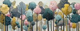 Skurrile Baum-Traumlandschaft von Blumen Studio