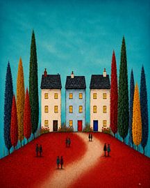 Cyprès silencieux sur vincenzomarzocchiartist