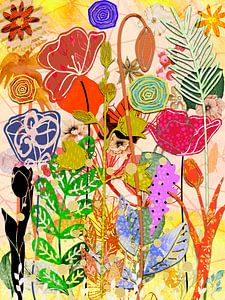 Portrait of Coloured Flowers