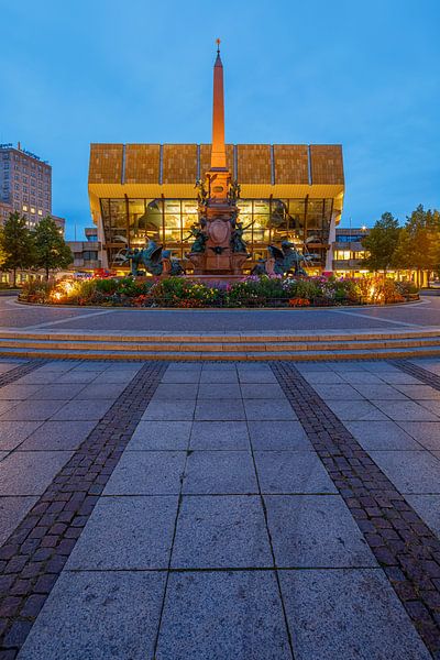 La fontaine de Mendebrunnen, Leipzig par Henk Meijer Photography