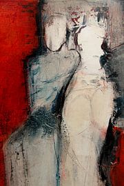 Spuren einer Begegnung - Abstrakte Komposition 9.102 von Petra Lorch