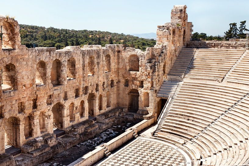 Griechenland Athen Odeon Akropolis Athen von Marianne van der Zee