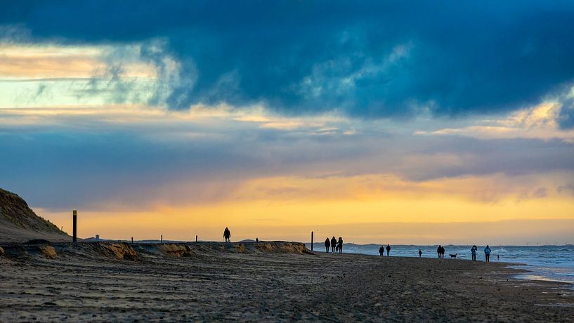 Zonsondergang bij Paal 9 op Texel van Texel eXperience