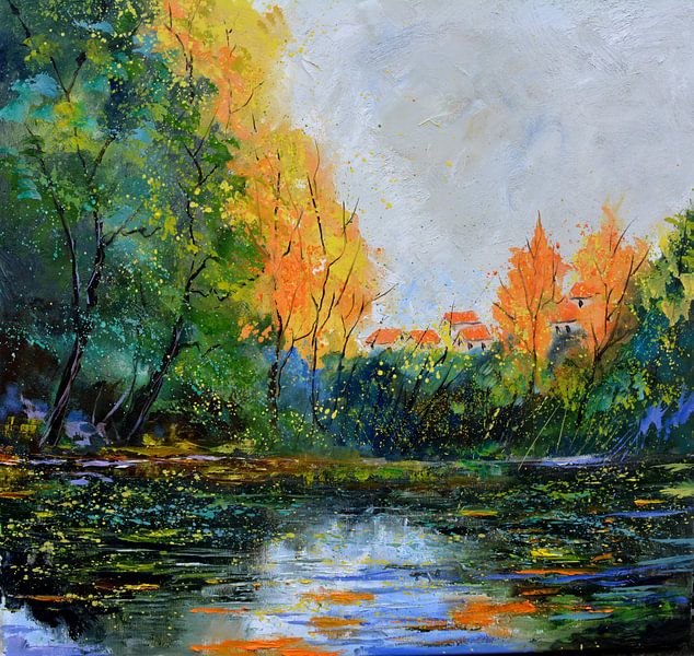 Etang en automne par pol ledent