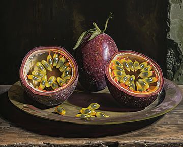 Peinture du fruit de la passion sur Blikvanger Schilderijen