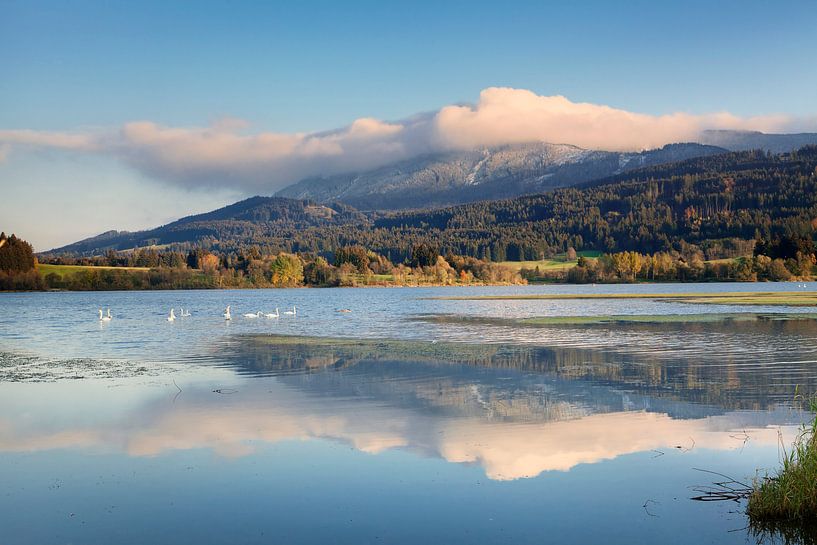 Grüntensee in de herfst, Allgäu, Beieren, Duitsland van Markus Lange