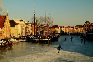Leiden in winter (ii) sur Stefan van Dongen