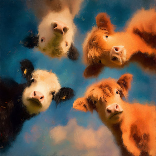 Highland Cows II – Curious Faces