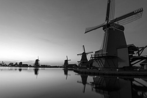 Sultry summer night on the Zaan river
