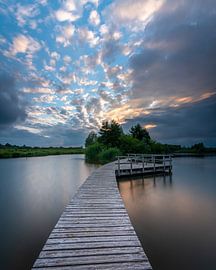 Steg bei Sonnenuntergang von Rob Bout