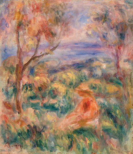 Renoir, Frau sitzend am Meer (1917) von Atelier Liesjes