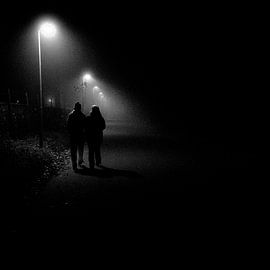 Mistige avond van Photoharald