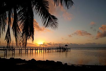 Florida Keys Zonsondergang van Peter Schickert