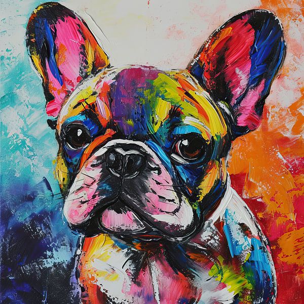 Bulldog artwork | Expressive Bulldog Art by Wonderful Art