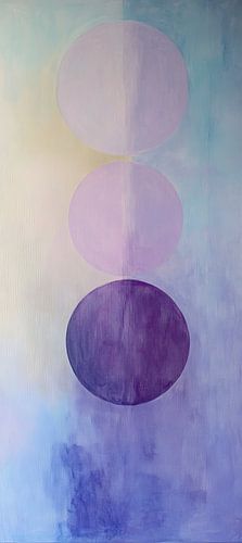 Harmonious Circles in Lilac by Modern Collection
