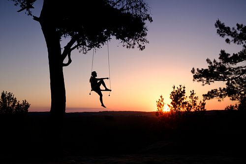 Swinging sunset