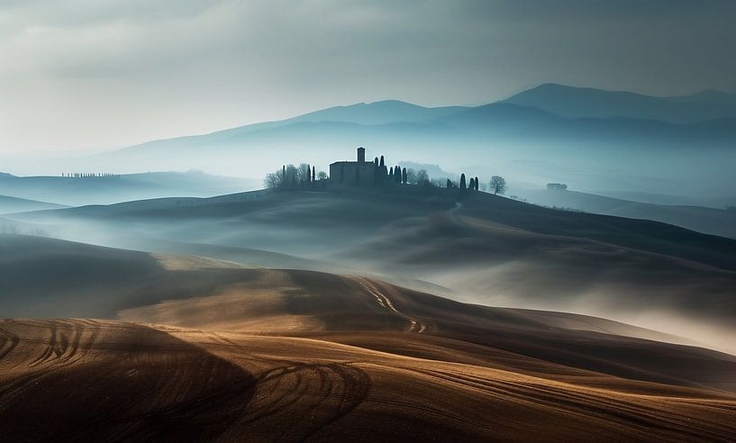 Ruhe und Weite: Ein Haus inmitten der toskanischen Landschaft von fernlichtsicht