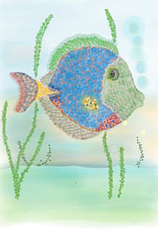eines Fisches im Aquarium von Studio Spanjersberg