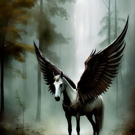 Winged horse by Nicolette Vermeulen