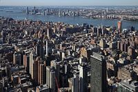 Zuidwest Manhattan van boven gezien