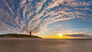 Vuurtoren Eierland Texel - zonsondergang van Texel360Fotografie Richard Heerschap