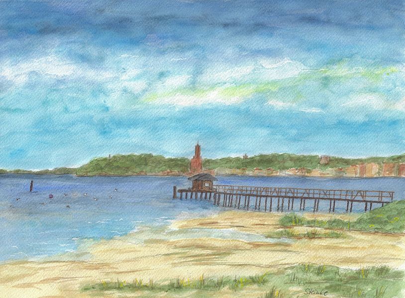 Ostseebad Strand in Flensburg von Sandra Steinke