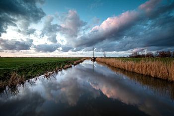 Windstil over de Groningse maren