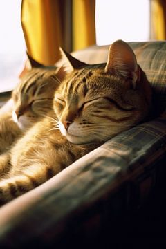 Rustende katten van Treechild